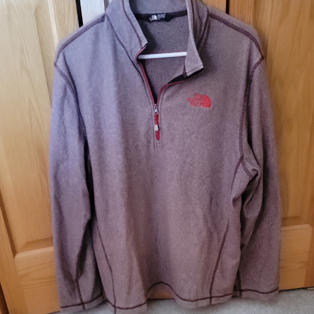 The North Face Taupe Quarter-Zip Fleece